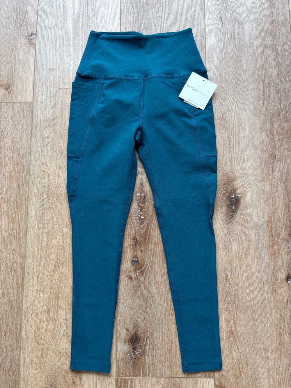 Beyond Yoga Teal High-Waist Leggings